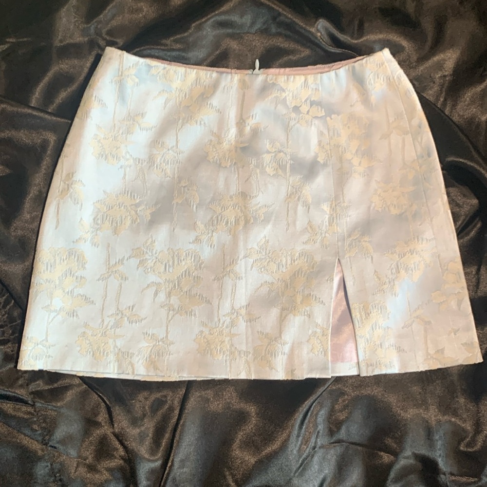 Bebe Silky Blue Mini Skirt